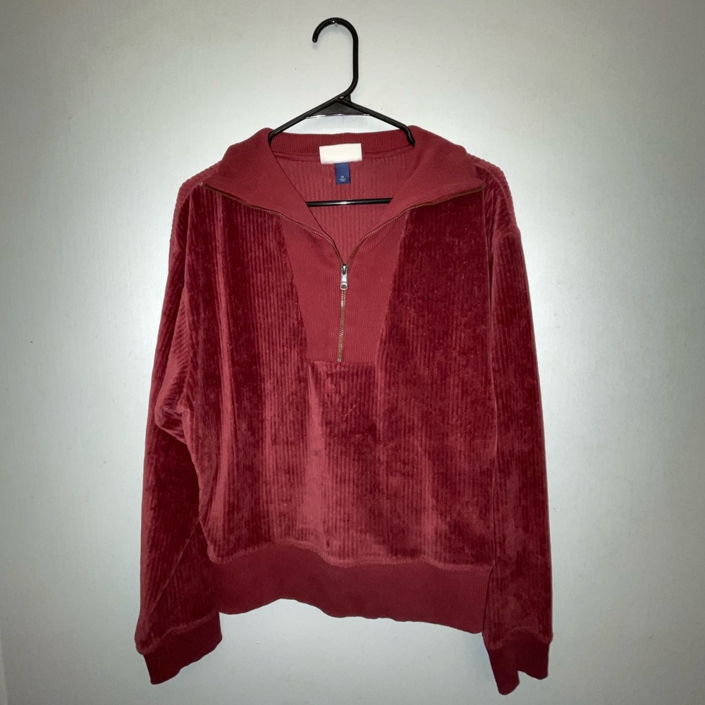 Universal Thread Velvet Quarter Zip